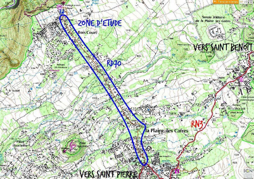 Études d’aménagement de la RD70 du PR 0+000 au PR 4+100