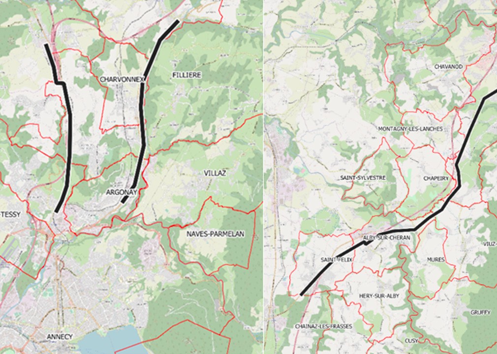 Étude de faisabilité pour la création de pistes cyclables sur les axes structurants du Grand Annecy