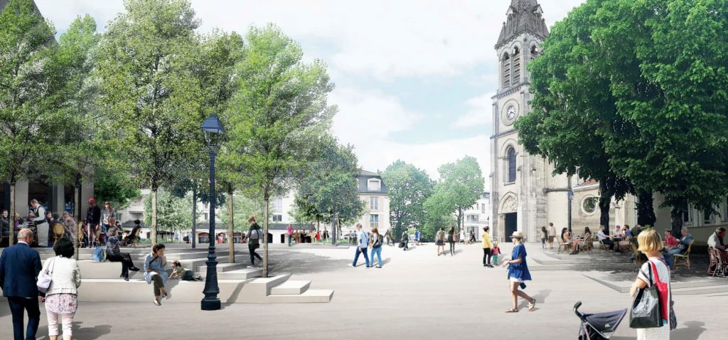 Réaménagement de la place Saint Louis et du jardin des Ecoles